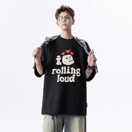 MXKX Broken planet New Style Broken planet Foam Print Summer Men Women Loose Casual Short-Sleeved T-