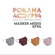 Pokana 4D KF94 4ply Medical Mask - Unit