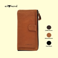 [Extreme] Leather RFID Blocking Long Wallet for Men & Women | Dompet Panjang Kulit Lelaki Perempuan 