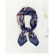 Aibins New 70CM(27.5*27.5 Inches) Women Print Imitation Silk Square Scarf WJ1026-51