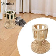 Vsenkes Wooden Hay Feeder Bunny Hay Manger Grass Rack Cage Feeding Manger Hay Dispenser Hay Holder f