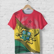 2026 Ghana Flag Pattern T-shirt Fashion Ghana Emblem Printed Parent Child T-shirt Daily Dashiki Gym