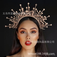 Hair Accessories Crown Goddess Headwear Wedding Headband Halo European American Party Accessories Gr