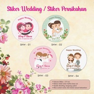 [121 pcs] Cromo Wedding Souvenir Stickers