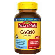 ต้นฉบับนำเข้า Nature Made CoQ10-Day Vime Coenzyme Q10 200mg แคปซูลนิ่ม 140 แคปซูล