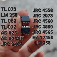 DDL99 ( JRC 4558 ) JRC2073 JRC4560 JRC4580 JRC4565 HA17458 LM358 TL072 TL082