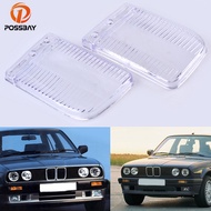 POSSBAY Car Headlight Lens Automobiles Headlamp Clear Lenses Auto Side Replacement Cover for BMW E30