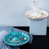 Mi.more Jewelry Accessories Tray Jewelry Holder Accessories Ceramic Decorative Tray / Peacock Jewelr