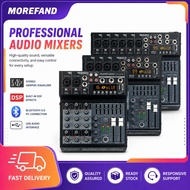 Audio Mixer MOREFAND DJ4 DJ6 DJ8 USB 4/6/8Channel 99DSP BT5.0 Soundcard +48V Phantom Live Streaming 