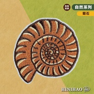 Hi hi | Ammonite Original Design Embroidery Stickers Luggage Stickers Hard Hat Stickers Embroidered 