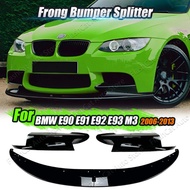 For BMW 3 Series E90 E91 E92 E93 M3 2006-2013 Car Front Bumper Lip Splitter Spoiler Diffuser Guard