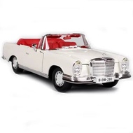 Maisto 1:18  1967  Mercedes-Benz 280SE โมเดลรถยนต์ ของเล่น ของสะสม ของขวัญ แบบจำลองรถเสมือนจริง (เก็
