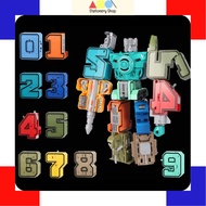 0-9 Robot Toys Kids Transformers Number Toy DIY Assemble Robot Vector Eilik Number Robot Car Toys