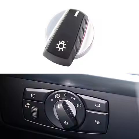 Headlight Switch Knob Compatible with BMW X5 e70 X6 e71 e72 5seri e60 e61 Z4 e89 Upgraded Head Light
