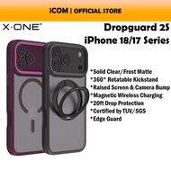 X.One Dropguard 2S Case iPhone 18 Pro Max/17 Pro Max Air Clear/Frosted Matte Kickstand Gripstand Mag
