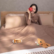 DINOTAENG 早餐四季被-可可棕