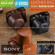 Sony Alpha A6000/A6300 Leather Bag/Case/Mirrorless Camera Bag