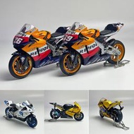 GUILOY 1:18 雅馬哈YZR M1本田RC211V大獎賽車合金摩托車模型