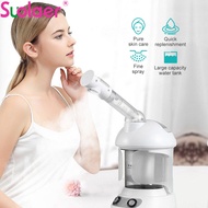 Suolaer Vapour Ozone Vaporizador Facial Steamer Face Skin Care Spa Steam Relax Moisturizer Beauty Aroma Herbal Steaming Make Up Device