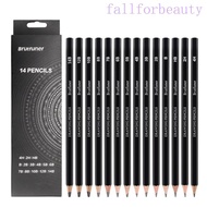 FALLFORBEAUTY Sketch Pencil Set, Smooth Writing HB 2H 4H B 2B 3B Graphite Pencil, Journal 4B 5B 6B 7