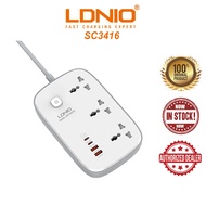 LDNIO SC3416 3 Universal Socket 3250W PD3.0 65W/ QC 3.0 60W Power Strip