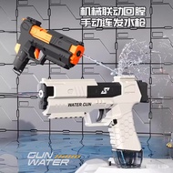 Model Gun Toy Burst Glock Playing Water Beach Children Spray Water Gun Manual Backpack