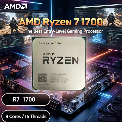AMD Ryzen 7 1700 R7 1700 3.0 GHz Eight-Core Sixteen-Thread CPU Processor 65W YD1700BBM88AE Socket AM