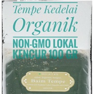 Tempe Kedelai KENCUR Organik Lokal NON-GMO, Baim's Tempe