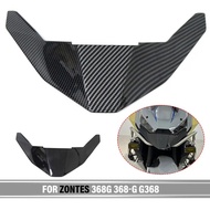 For ZONTES 368G G368 Motorcycle Carbon look Front Fender Beak Nose Cone Extension Wheel Cover Fairin