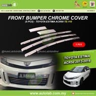 Front Bumper Chrome Cover (5pcs) - Toyota Estima ACR50 2013-2015