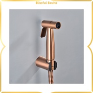 {GHKYU} Blissful Handheld Bidet Spray Shower Set Toilet Sprayer Douche Kit Bidet FaucetBrushed Nicke