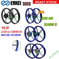ENKEI 505S, FG505, SPORT RIM YAMAHA Y15 ZR/ LC 135 4s (LAGENDA 115) WAVE100/ EX5 DREAM  ( WITH BEARING N BUSH )