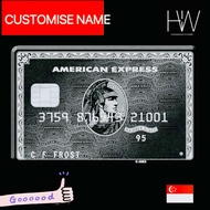 🇸🇬 1.1 AMERICAN EXPRESS STICKERS WITH CUSTOMISE NAME / EZ-LINK CARD / PERSONALISED CARD STICKER / AM