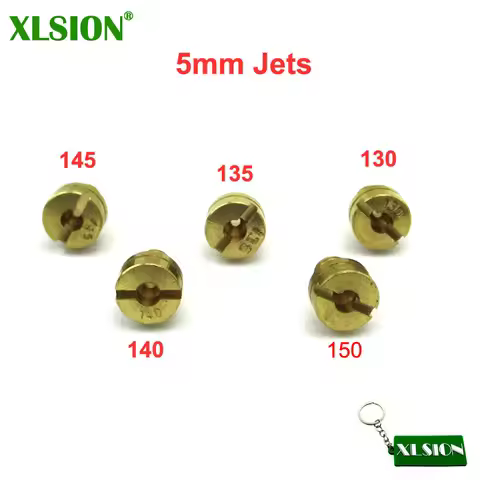 XLSION M5 x 0.75mm Large Round Gas Carb Fuel Main Jets For Mikuni Carburetor #130 #135 #140 #145 #15