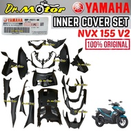 NVX155 V2 NVX 155 AEROX Inner Set Cover Matt Black Part Hitam Kaver Caver BBP-F8312-00 BBP-F6145-00 