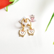 Cleine Tadita - Anting Anak / Anting Bayi Kucing - Aksesoris Perhiasan Imitasi Xuping Emas