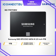 Samsung 870 Evo Sata III 2.5" 1TB SSD - MZ-77E1T0BW