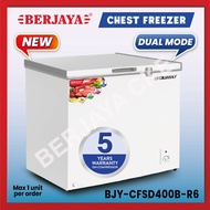 Berjaya Premium 330L Dual Chest Chiller Freezer BJY-CFSD400B-R6 (White) 5 YEARS Compressor warranty