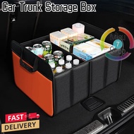 62/68/102L Car Trunk Storage Box Oxford Cloth Large Capacity Multifunctional Folding Car Storage Box