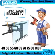 Nb P6 43-80 Inch Swivel TV Bracket Installation, Bracket+Install