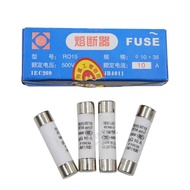 20 pieces Ceramic fuse, ceramic fuse core 10x38-500V 1A, 2A, 3A, 4A, 5A, 6A, 10A, 16A, 20A, 25A, 32A