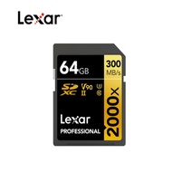 Lexar 2000X Original Professional SD Card 300MB/s SDHC SDXC UHS-II U3 32GB Memory Card 64GB 128GB Cl