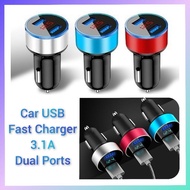 3.1A Car USB Phone Fast Charger Car Dual Usb Port LCD Digital Display 12V Charger 24V Charge Voltage USB charger kereta