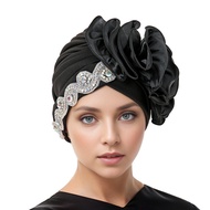 [Ready Stock] New Traditional Fashion Muslim Cap with Side Accessories Turban Cap Head Wrap