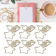 Mihosg Wire Binder Clips  Star Simple Style for Notes