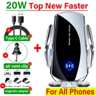 20W Fast Car Wireless Charger For Samsung Galaxy Note 20 Note 10 Note 9 S22 S21 S20 S10 iPhone 14 13 12 11 Pro Max XS X Xiaomi