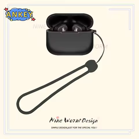 for Marshall MOTIF II ANC Case Earphone Protective Cover MOTIF 2 Anti-fall Soft Silicone Wireless Bl