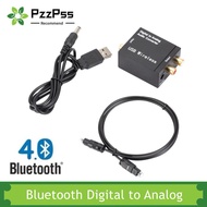 PzzPss Bluetooth Digital To og Audio Converter Adapter เครื่องขยายเสียงถอดรหัส Optical Fiber Coaxial สัญญาณ og DAC Spdif