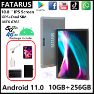 [ FATARUS ] 2022 New Global Version original tablet 10.8 inch IPS screen Android Tablet 10GB RAM + 2