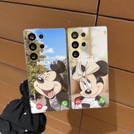For Samsung S25 Ultra S24 S23 FE S22 S21 FE Mickey Minnie Phone Case For Samsung A55 A56 A16 A17 A15